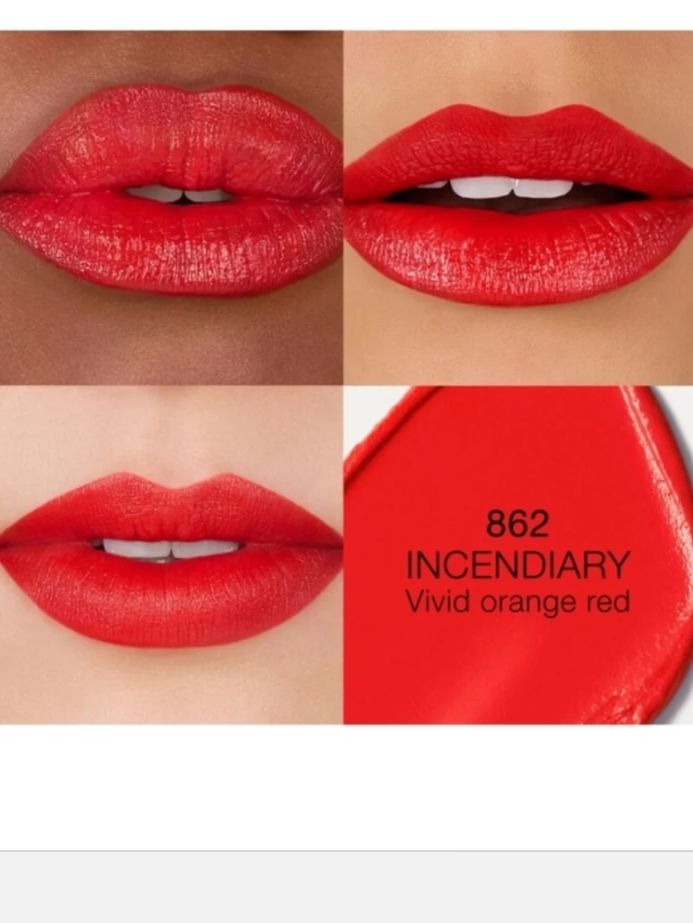 NARS Explicit incendiary 862 vivid‎ orange red refillable Lipstick brand new
